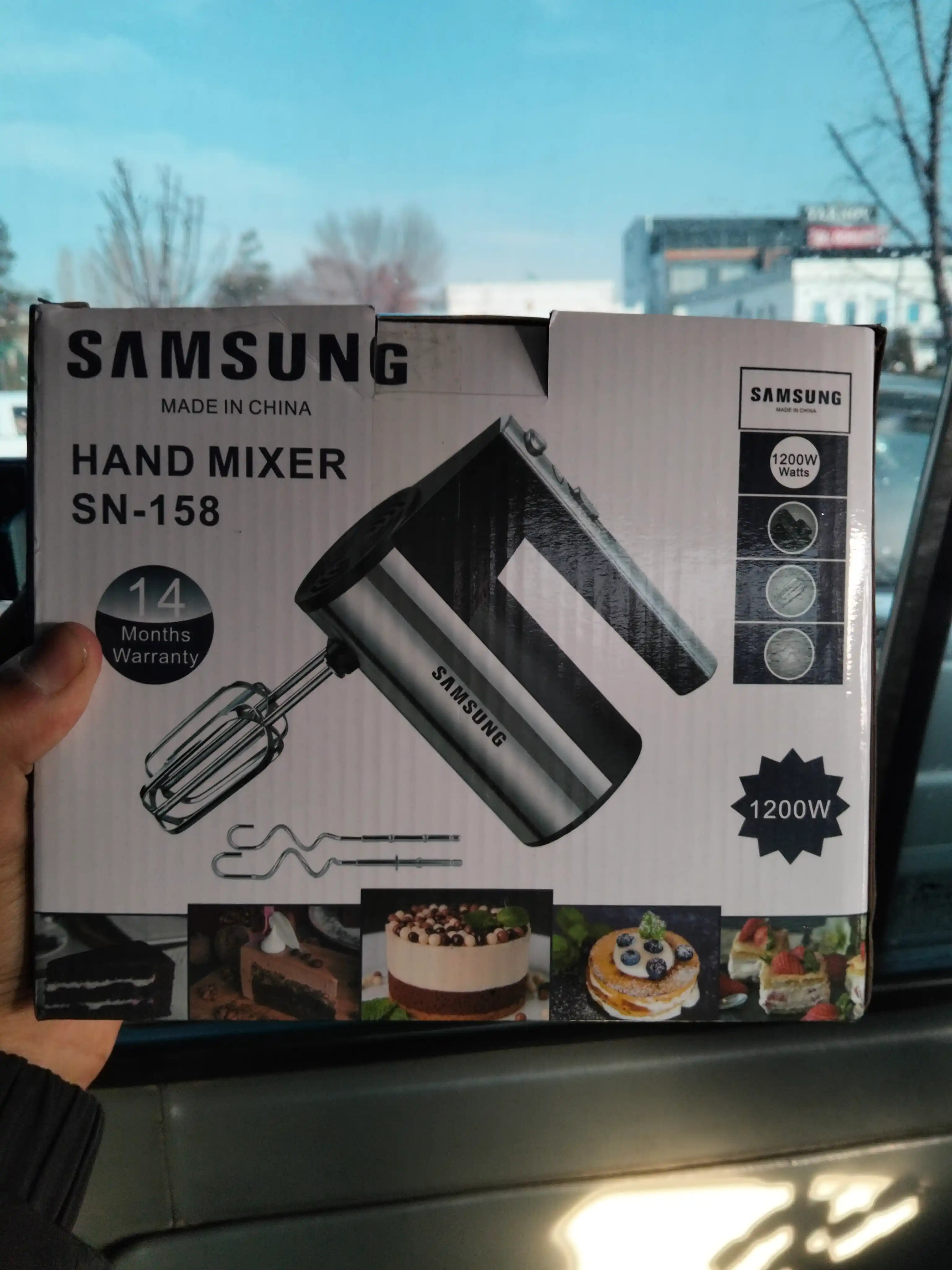 Oshxona qo'l mikser Samsung, turbo rejimli, 5 darajali tezlik bilan