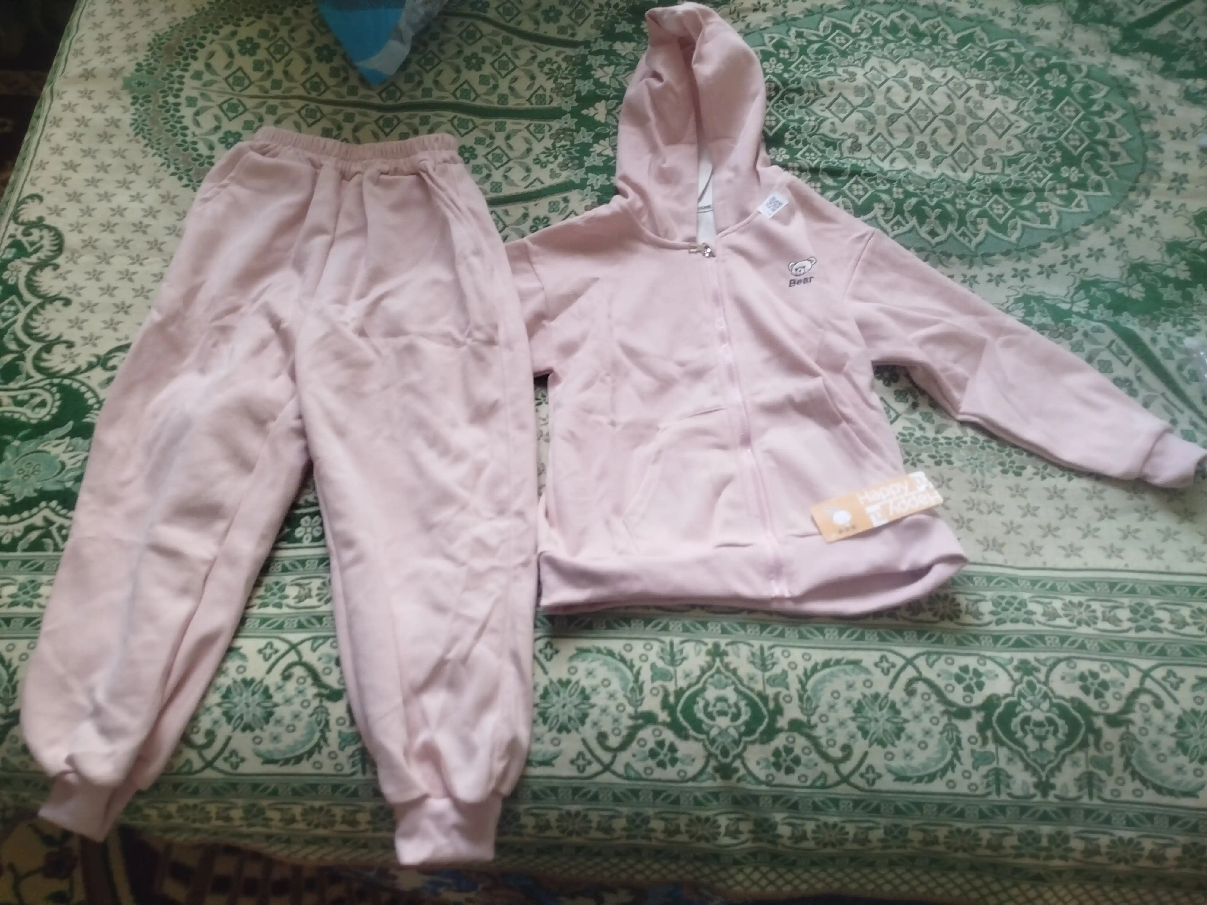 Issiq bolalar uy kiyimi, uyqu uchun pijama, issiq komplekt kiyim