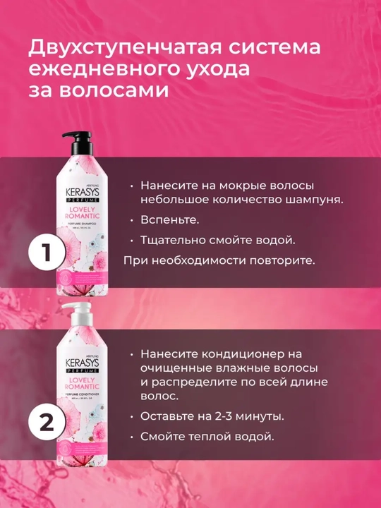 Набор из шампуня и кондиционера женский для волос, Kerasys - Корея