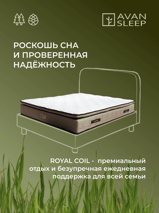 Аnatomik matras ROYAL COIL, 200x80 / 200x90 / 200x160 / 200x180 / 210x170 / 210x180 sm