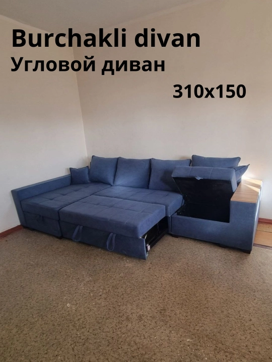 Burchakli divan.  Bir yechimda uslub, qulaylik va amaliylik