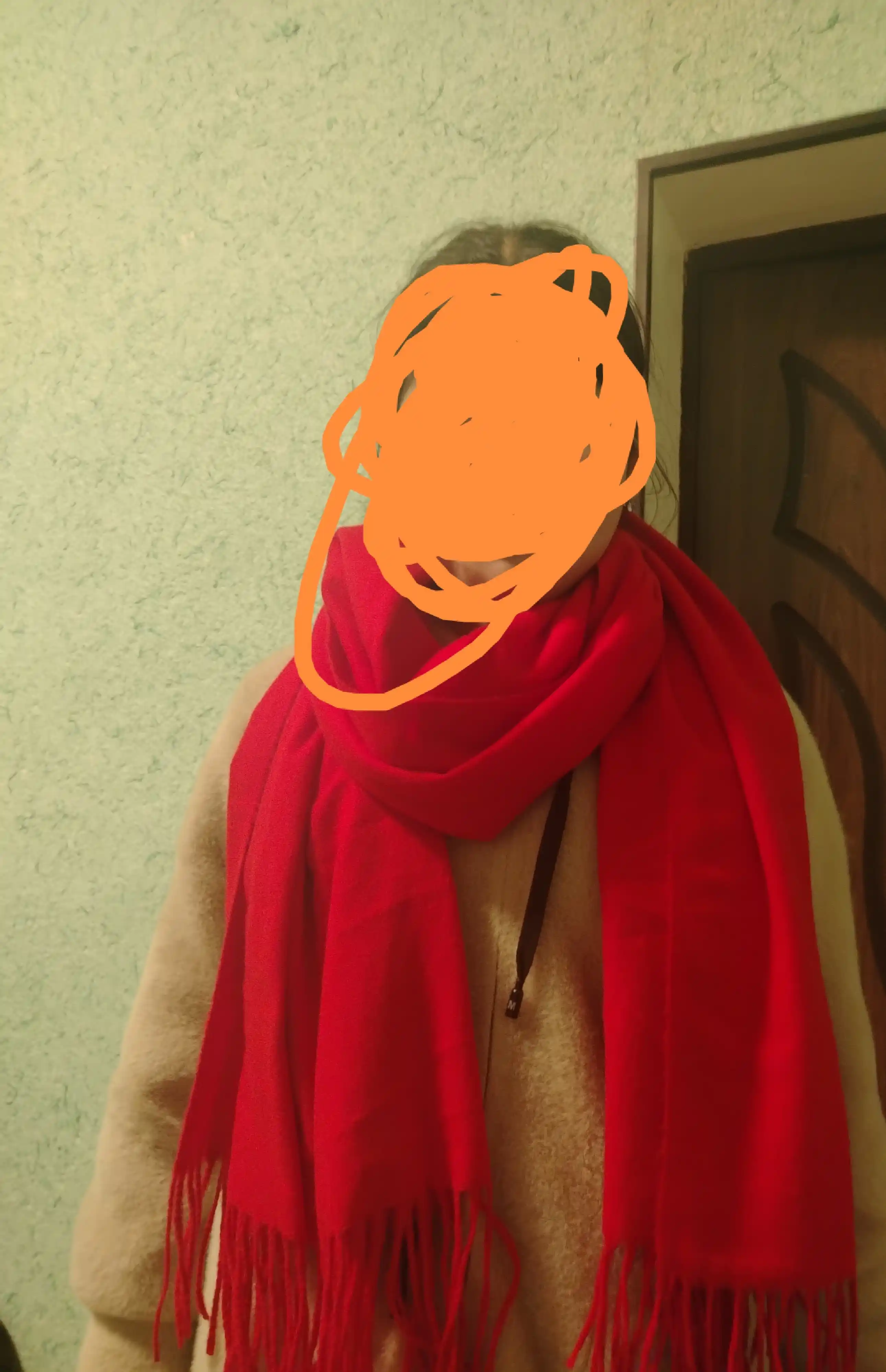 Ayollar uchun qishki kashemir sharf, qalin sharf, 200x70 sm