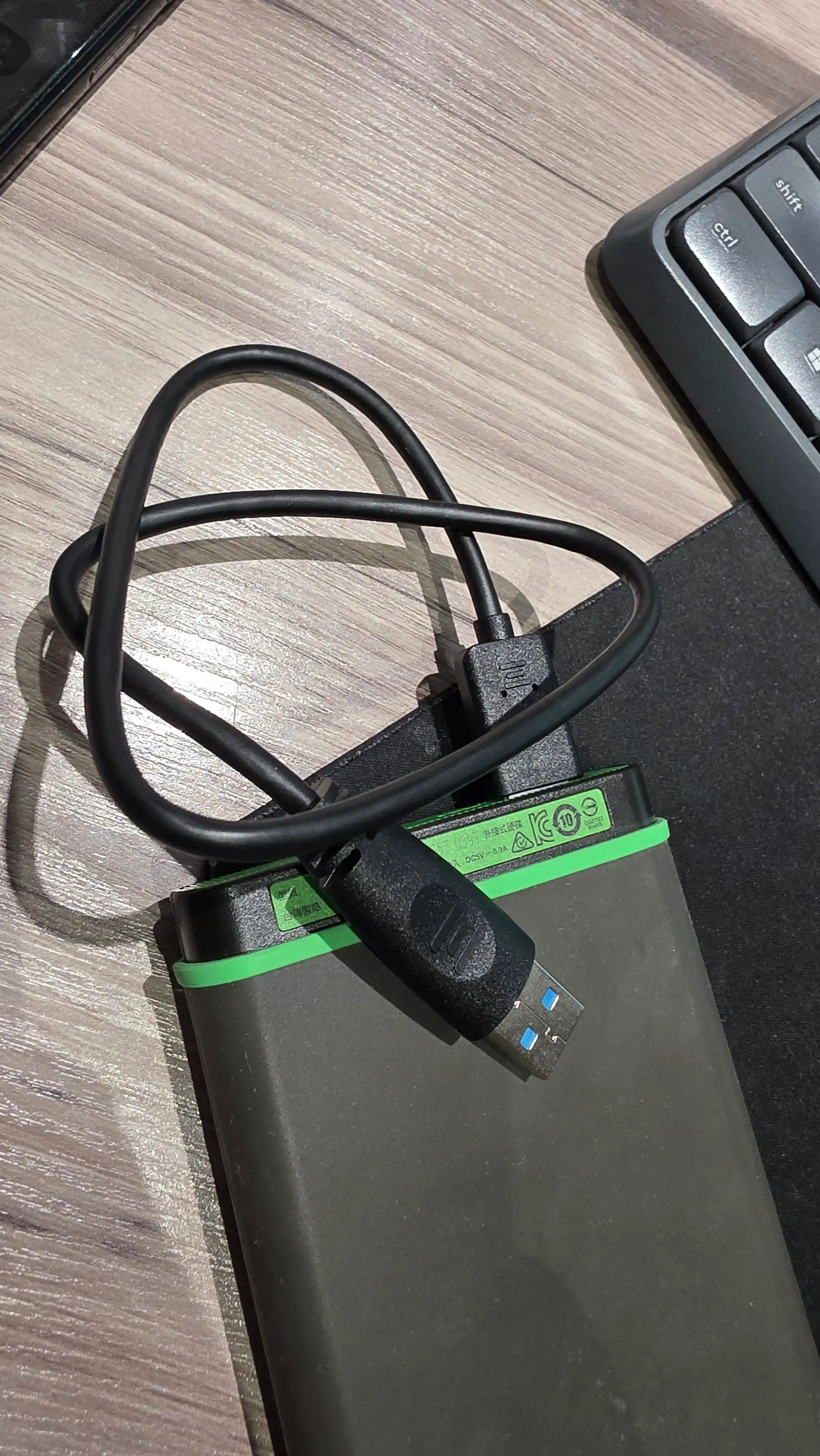 Micro USB 3.0 type c kabel 0.30m / 1.5m – tashqi HDD/SSD uchun
