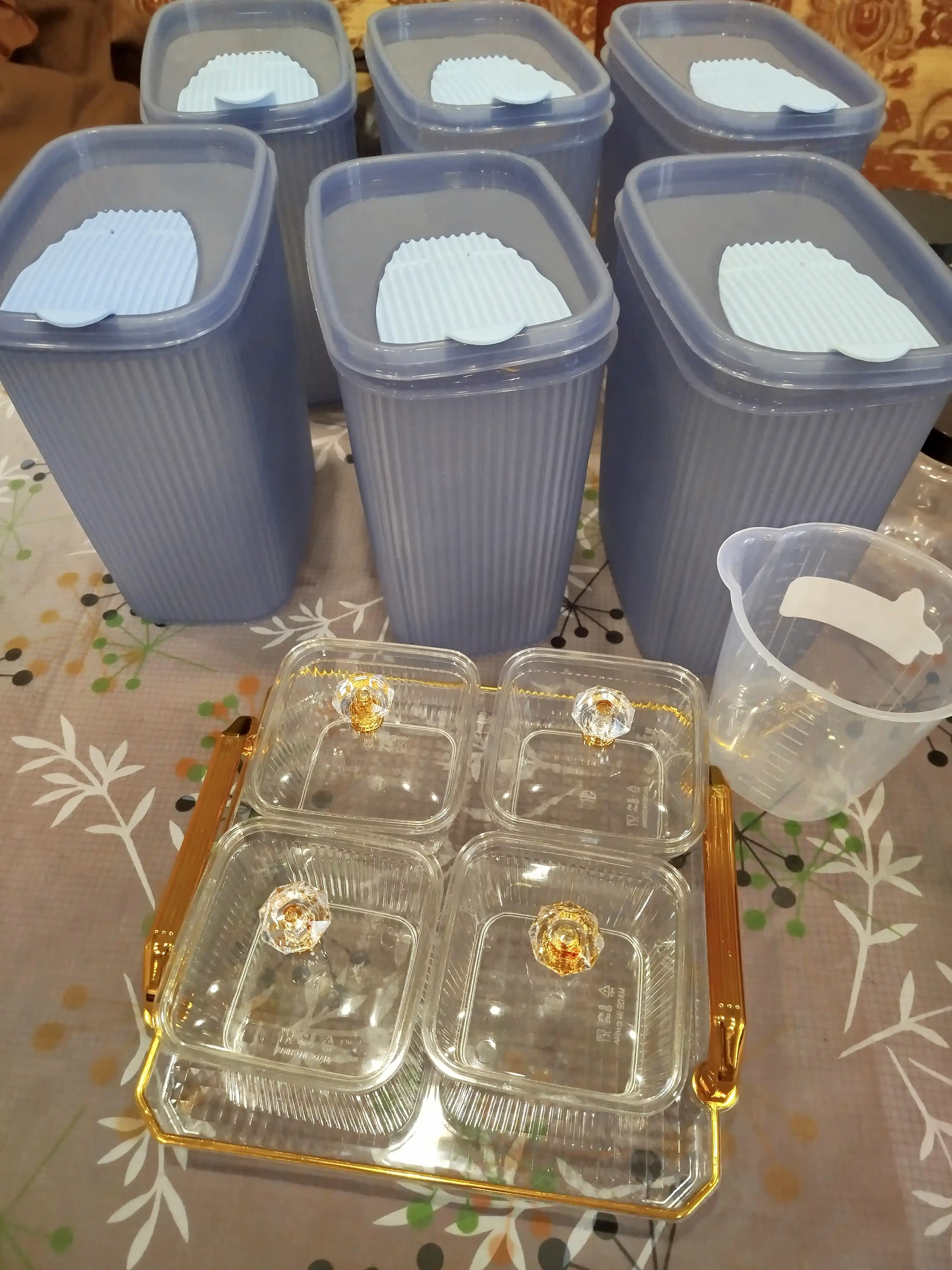 Контейнер пластиковый, для хранения сыпучих продуктов, круп, порошка, бытовой химии