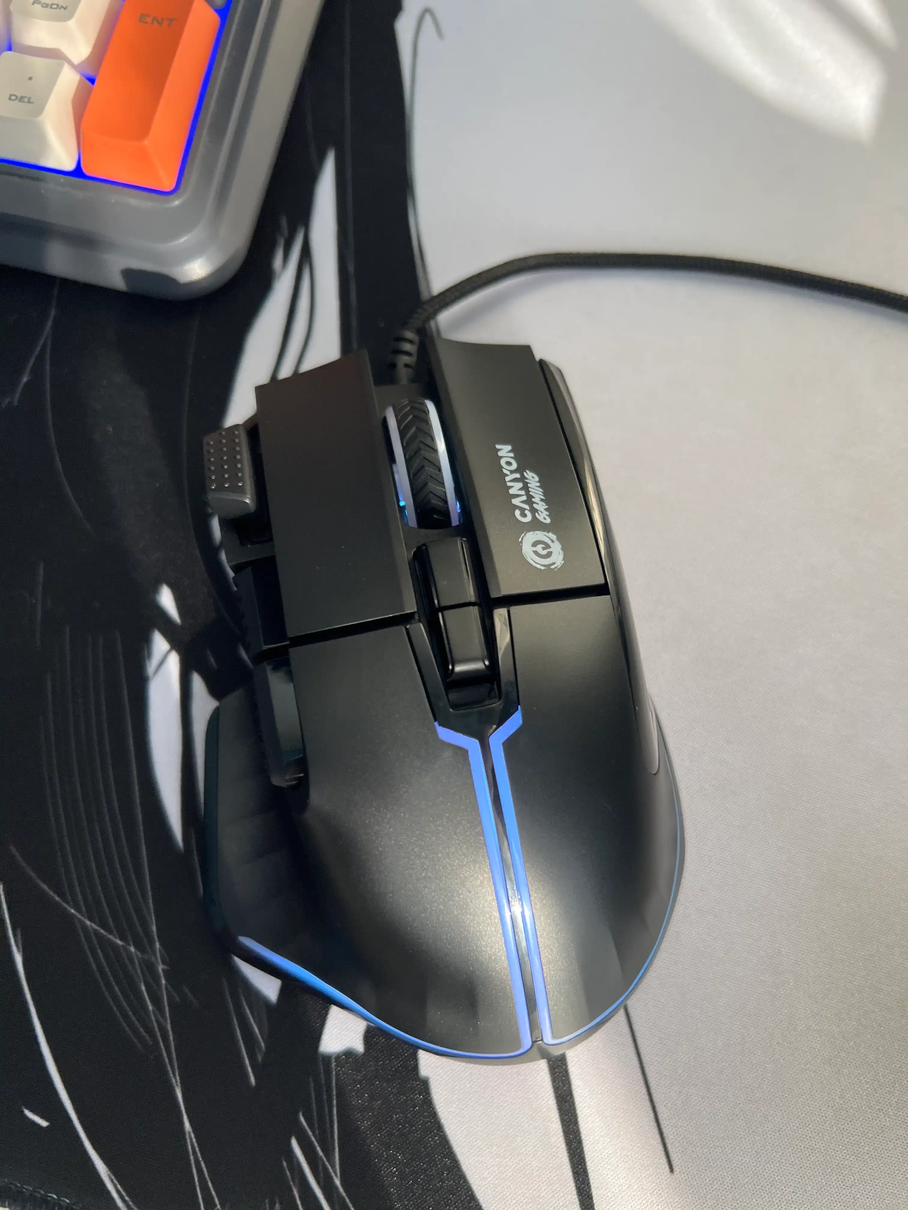 Gaming sichqoncha simli CANYON Fortnax GM-636, RGB yoritgich bilan