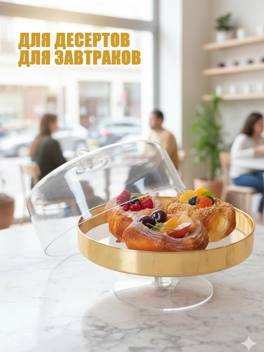 Тортовница с крышкой для десертов, подставка для торта и выпечки