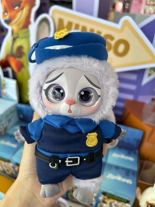 Zootopia Disney MINISOdan kolleksion yumshoq o‘yinchoq-brelok