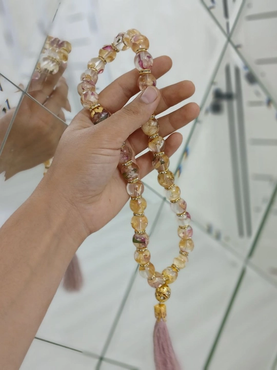 Чётки, зикр 33, 100 бусин, мусульманские чётки, из цветов