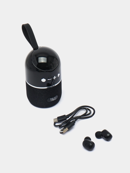 Simsiz mini Bluetooth dinamik + quloqchinlar T&G TG805, TWS, 2 tasi 1 da - 