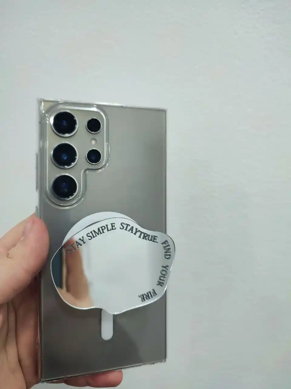 Стеклянный держатель для телефона
