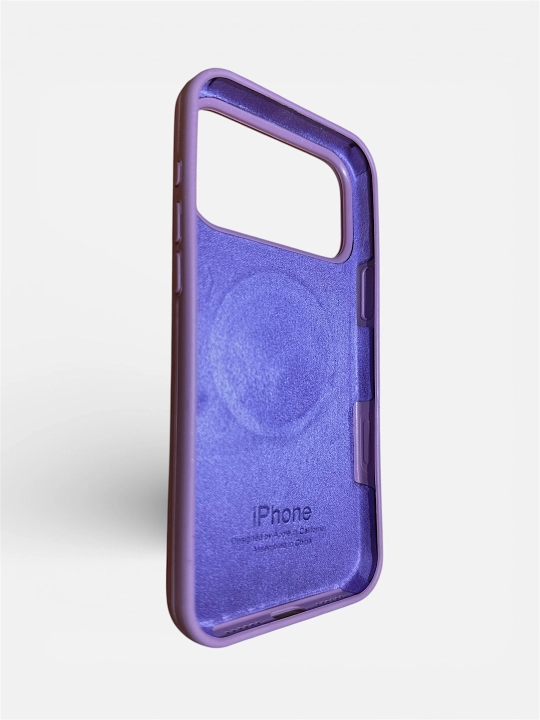 IPhone 13, 14, 15, 16, 17 Pro, Maks, rangli, silikon g'iloflar