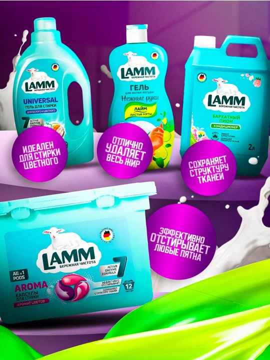 Набор средств для стирки белья Lamm