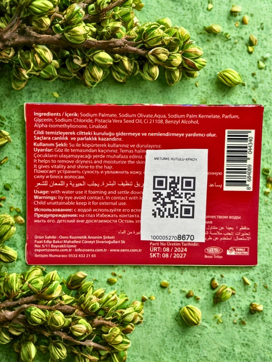 OENS tabiiy sovun Bittim – terini chuqur tozalaydi, namlaydi, muammoli teri uchun, 100 g