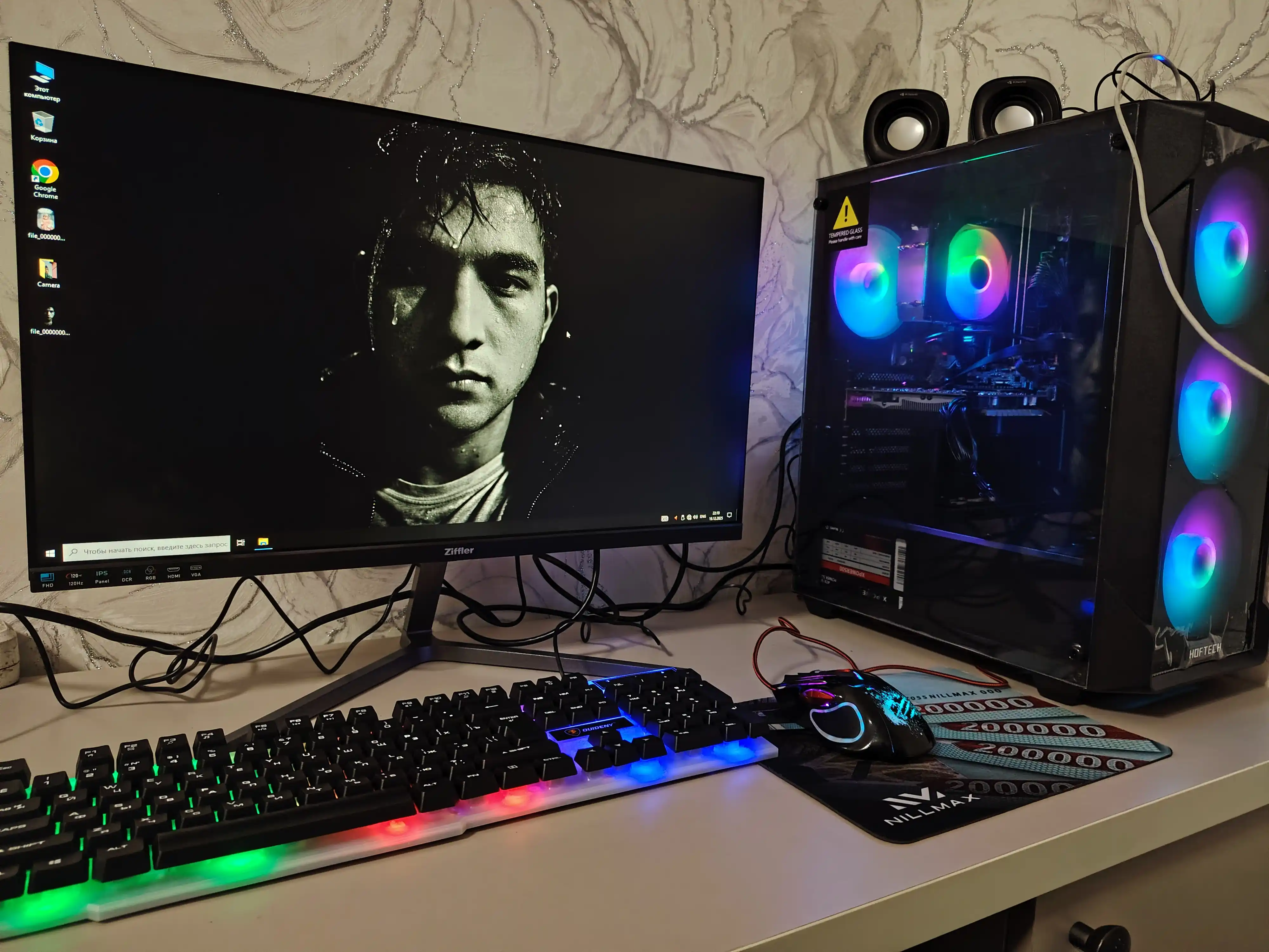 Игровой компьютер с процессором Core i7, 16 ГБ оперативной памяти, 512 ГБ SSD, RX 580 8 ГБ