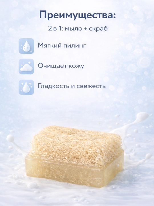 OENS Eshak sutli qovoq tolali tabiiy sovun – namlaydi, yumshatadi, tinchlantiradi, peeling