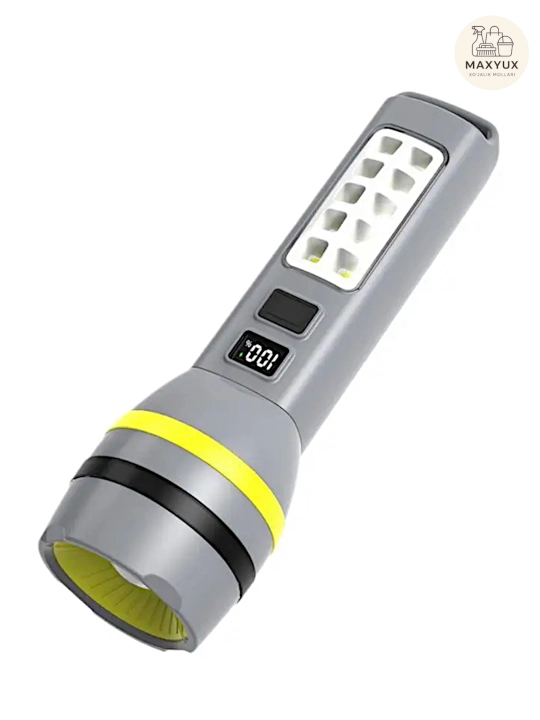 Фонарь с солнечной панелью, Type-C, зум, CH-24084-TG+COB