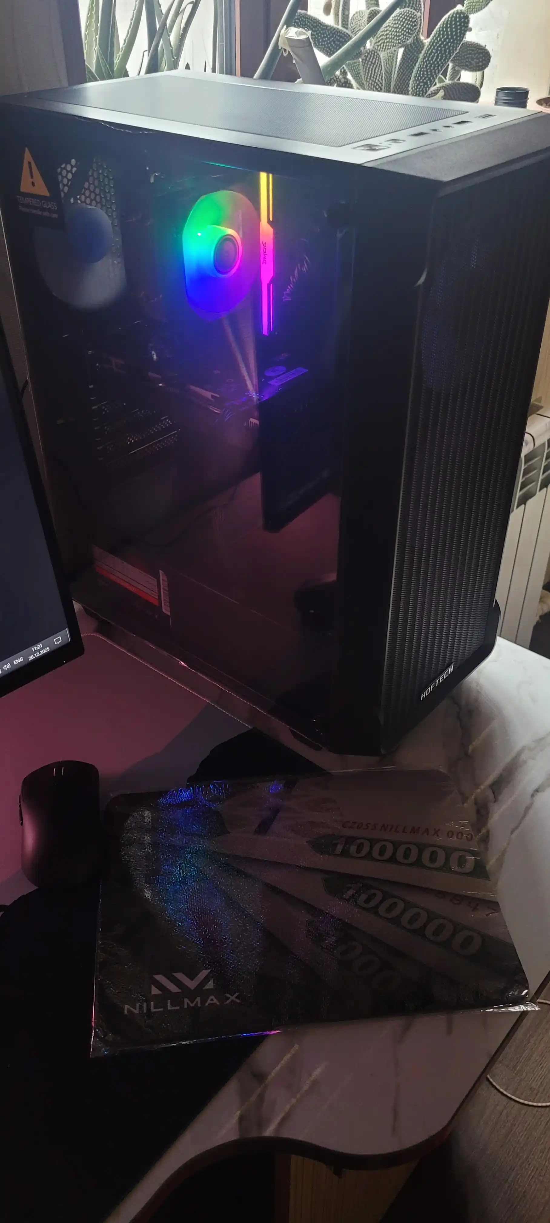Core i5 12400F o‘yin kompyuteri, 16GB DDR4, 512 GB SSD NVMe, RTX5050 8GB, RTX3060 12GB