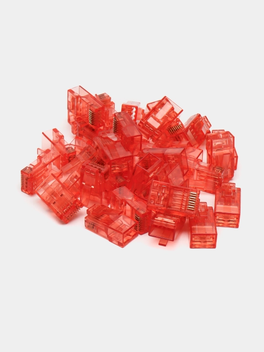 Коннектор RJ45 - CAT6, категория 6 не сквозной, цветной