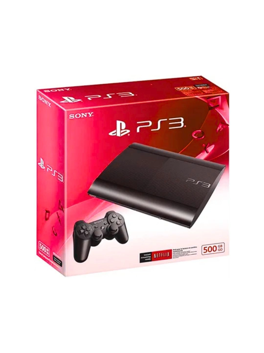 Sony PlayStation 3 Super Slim, 250–500GB, с установленными играми, 1–4 геймпада