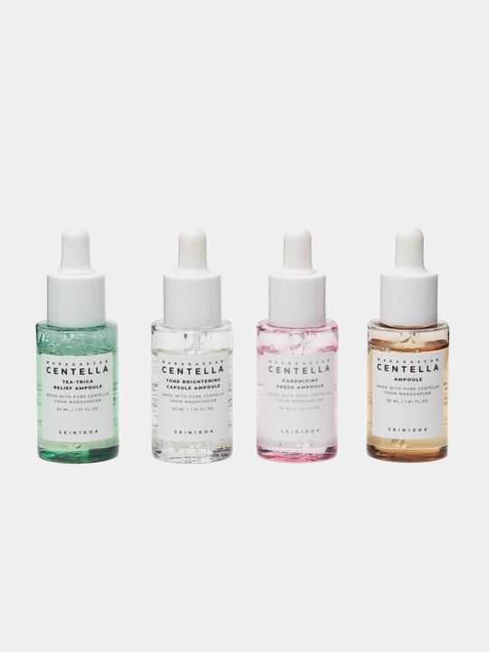 4 ta SKIN1004 Madagaskar Centella Ampoule Kit zardobi toplami
