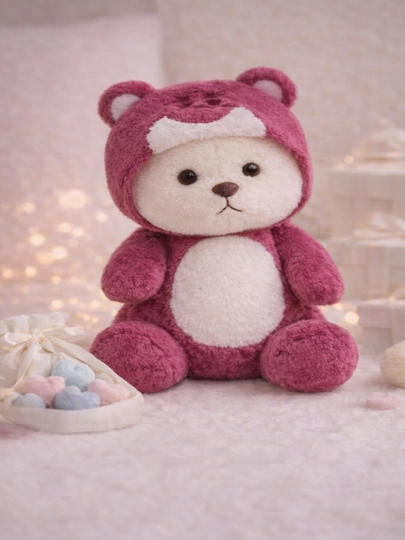 Мягкая игрушка плюшевый мишка, ультра мягкий для объятий — SOFTHUG-PLUSH001-БОРДОВ-plush00