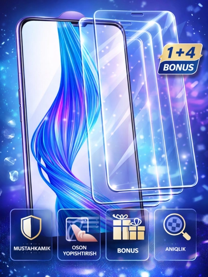 Защитное стекло iPhone X/XR/XS/XS MAX/11/12/13/14/15/16/PRO/PRO MAX - 