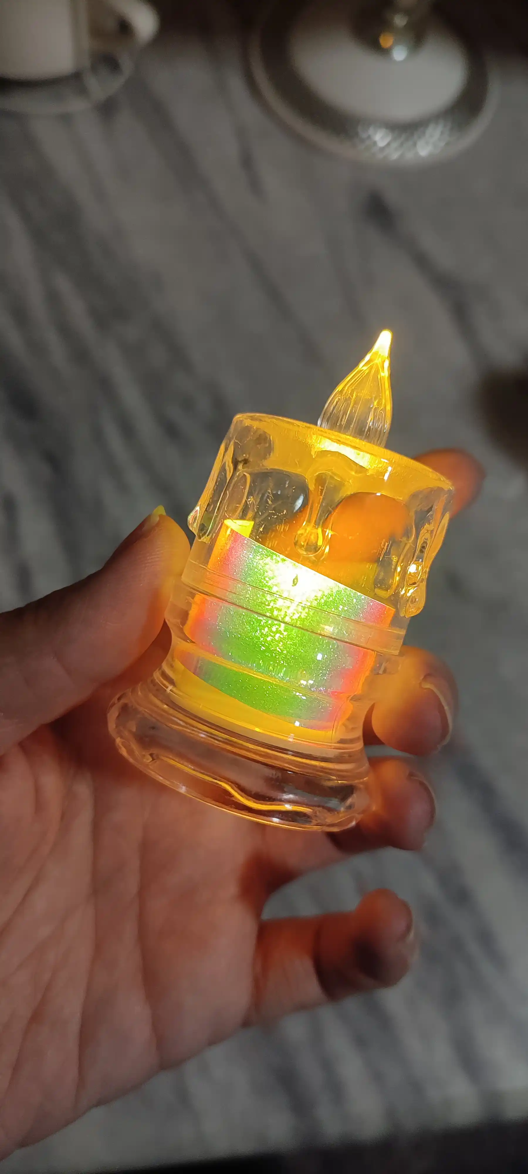 LED sham, batareykali, lampa, dekorativ va ramazon oyi uchun led shamchalar
