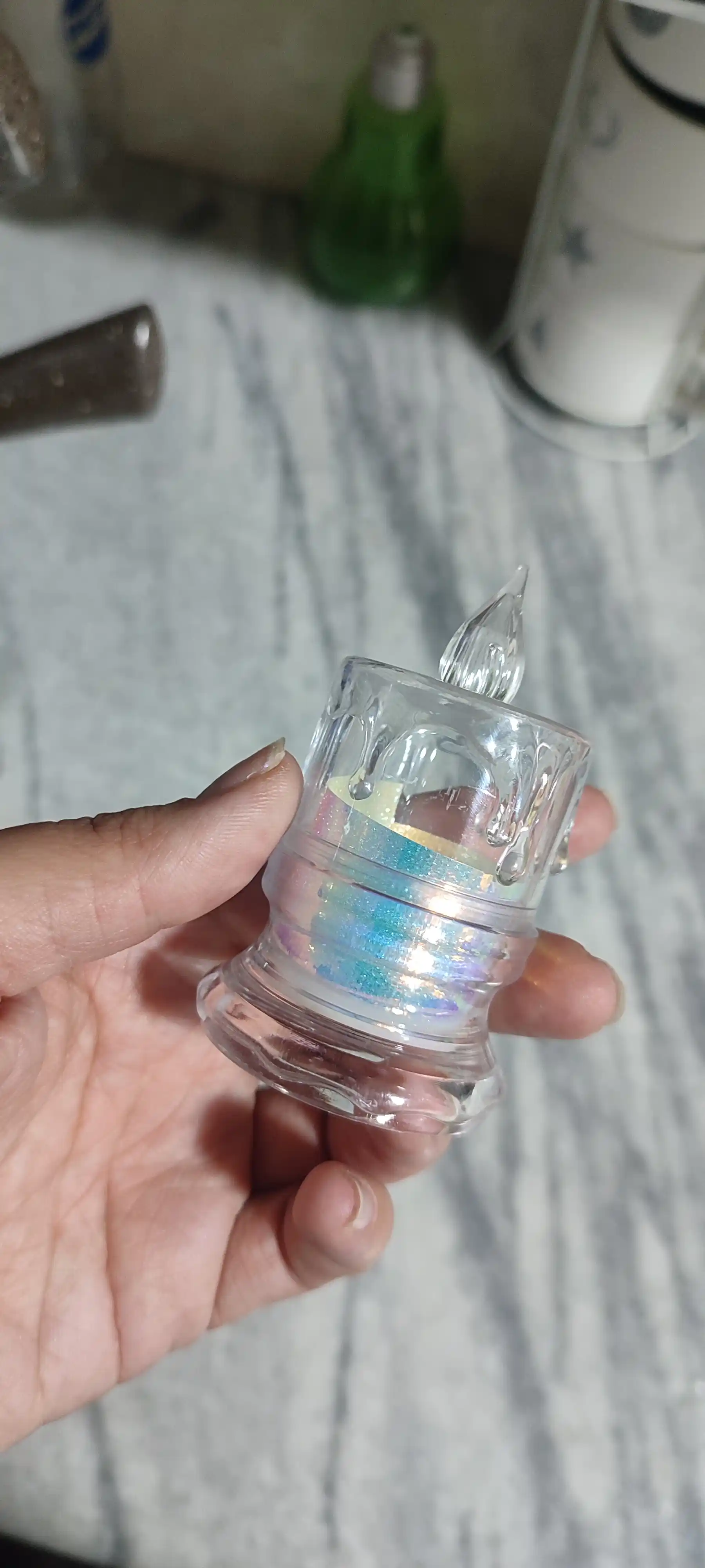 LED sham, batareykali, lampa, dekorativ va ramazon oyi uchun led shamchalar