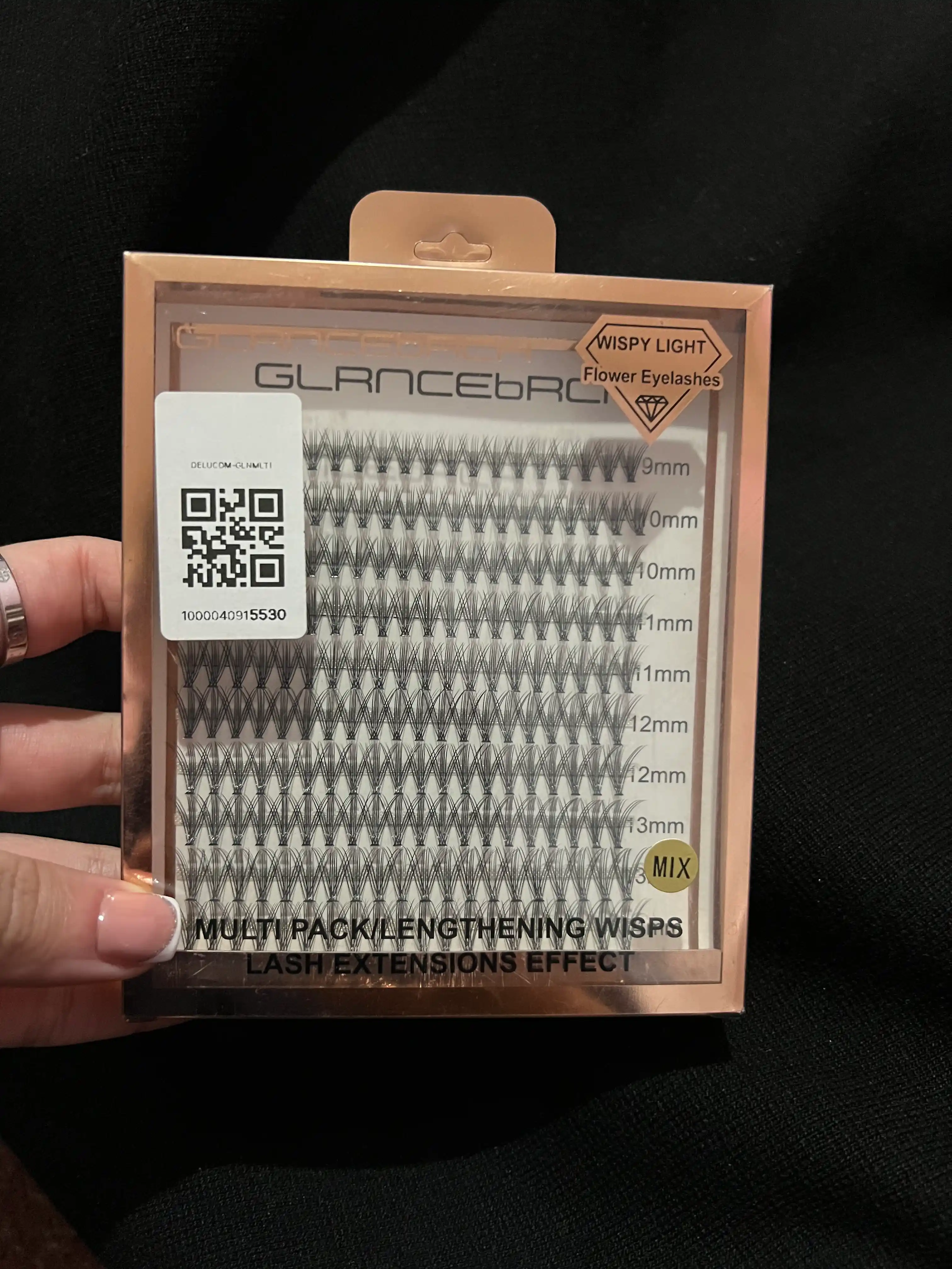 Ресницы в упаковке GLANCEBACH Multi pack/lengthening wisps lash extensions effect