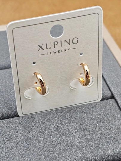 Женские серьги золотого цвета, бренд Xuping — JEWELRI-XUP002-ЗОЛОТ