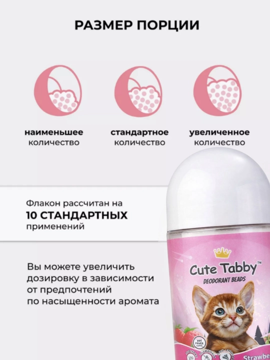Дезодорант-шарики для кошачьего туалета