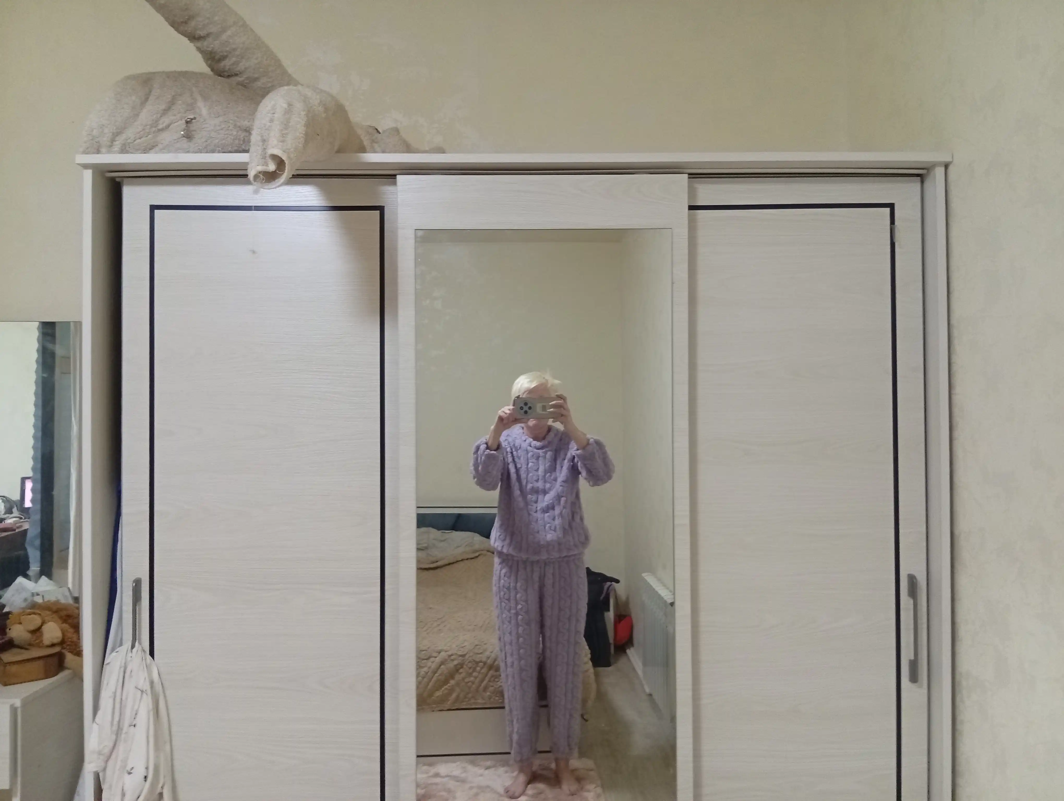 Пижама со штанами, мягкая, плюшевая, oversize, 6 цветов