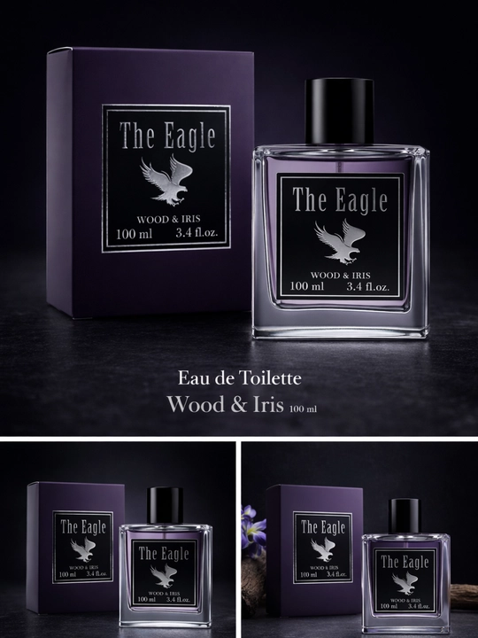 Parfyumlangan suv erkaklar uchun The Eagle Wood & Iris, 100 ml