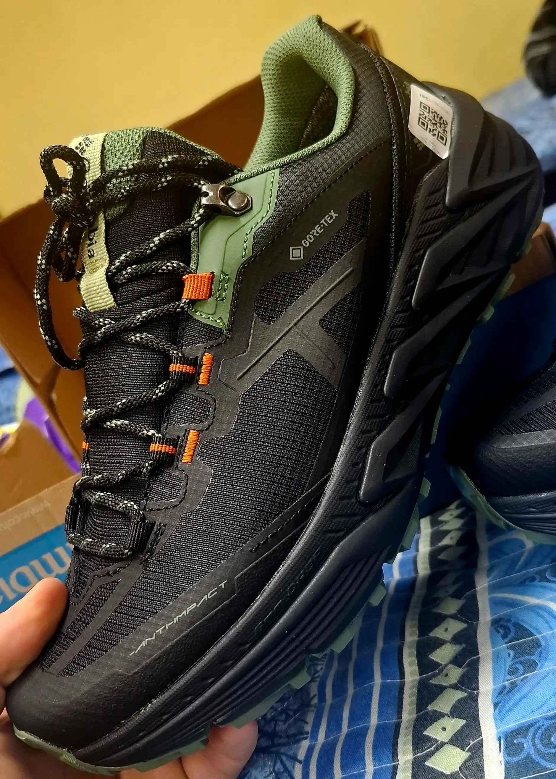 Термо кроссовки, Vibram подошва, спортивная обувь Gore-Tex, сезон: зима-весна-осень