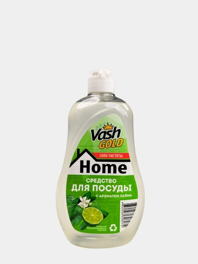 Средство для мытья посуды Vash Gold Home 550мл — BICLEAN-VASHGOLDHOME500-ЛАЙМ