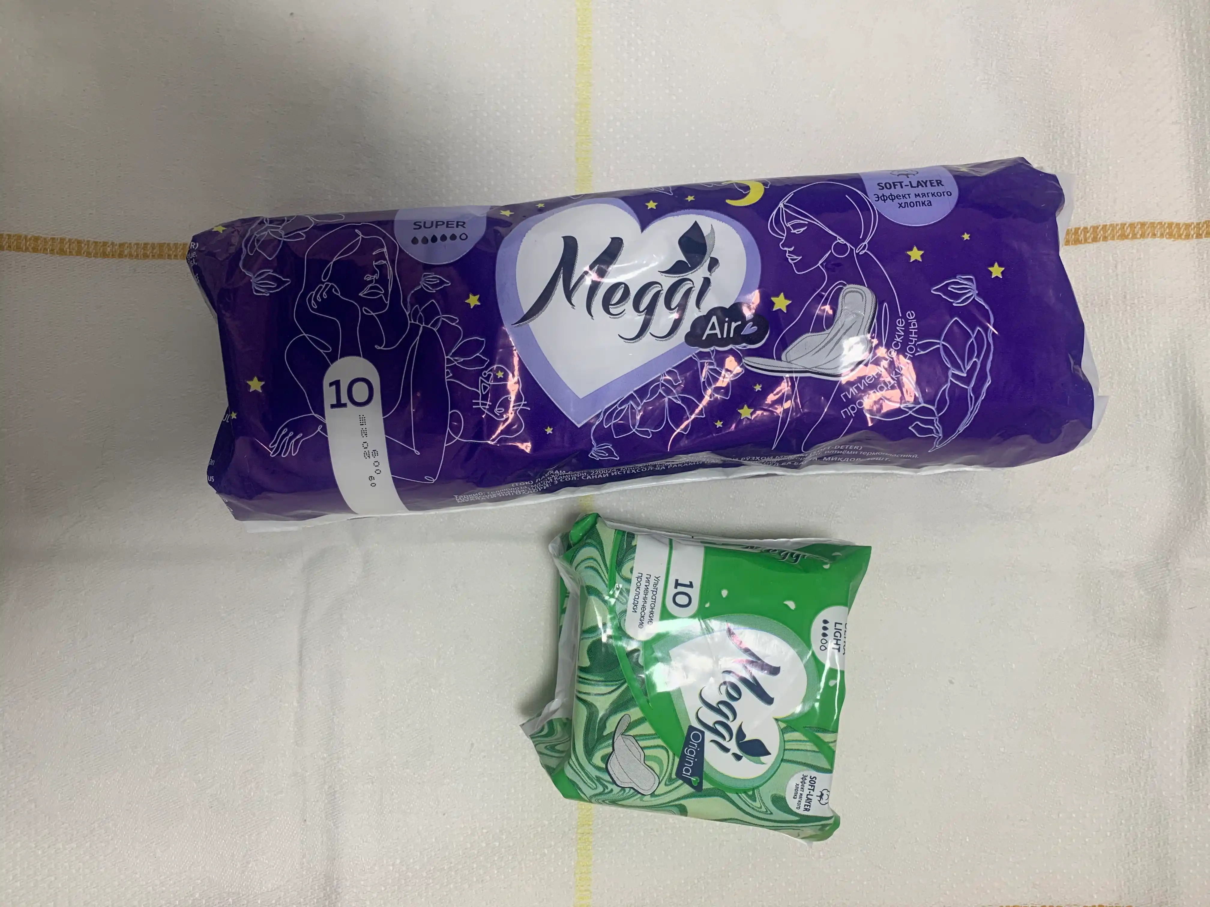 Ayollar uchun sanitariya prokladkalari Meggi Ultra Light, 10 dona