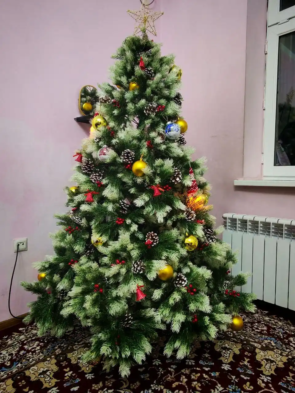Елочные игрушки, новогодние украшения на елку, декоративный набор шаров
