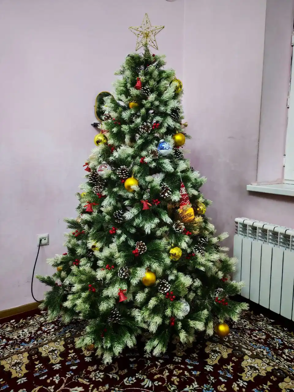 Елочные игрушки, новогодние украшения на елку, декоративный набор шаров