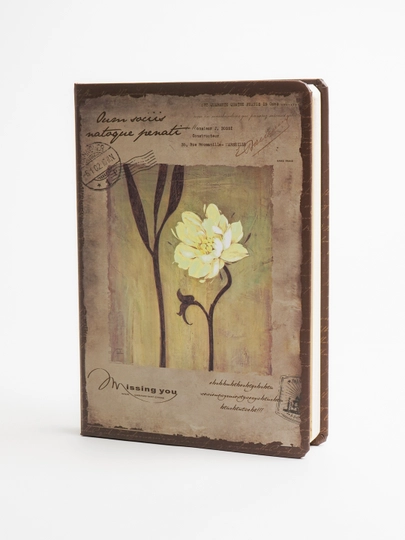 Блокнот в стилях Retro, Travel, Flowers, Love, Nature — NANOART-25ARK-СИНМЕЛ