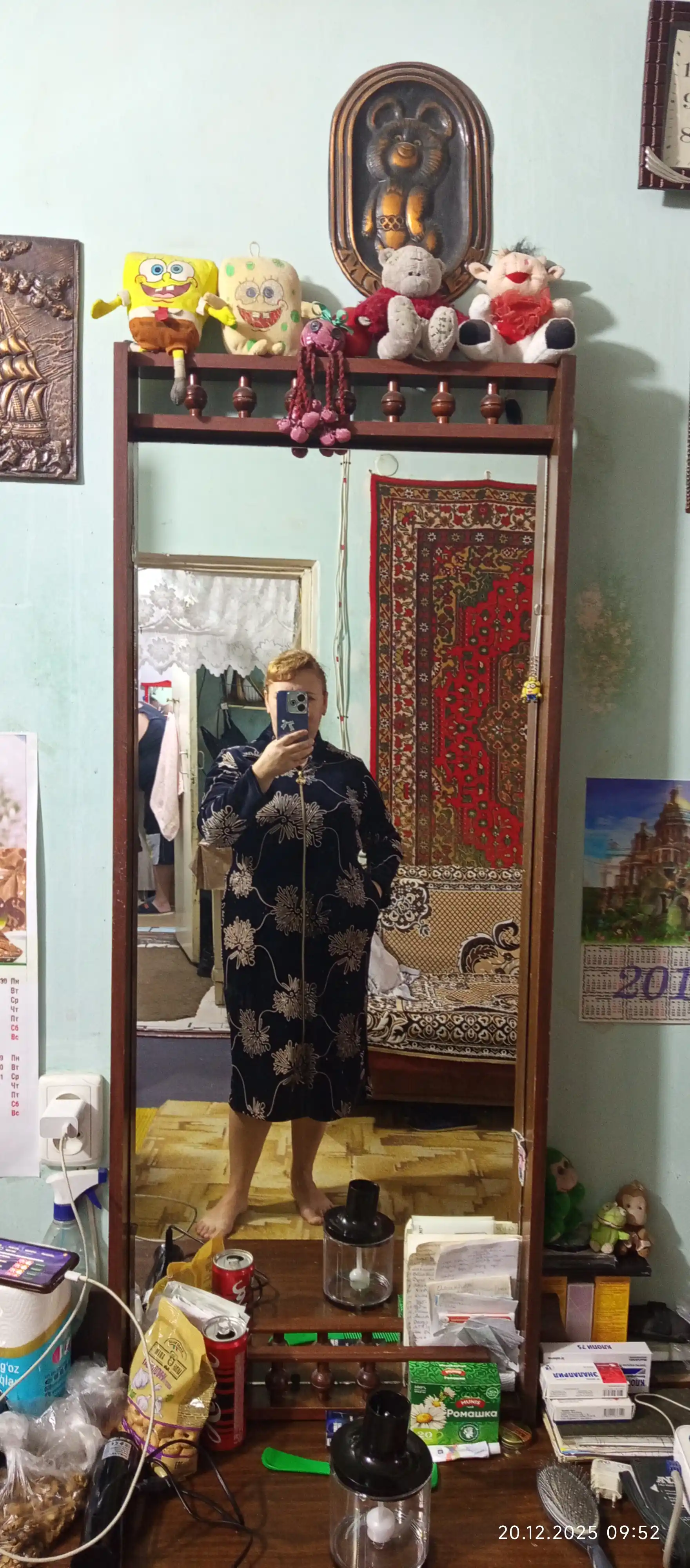 Халат женский, бамбуковый, для дома