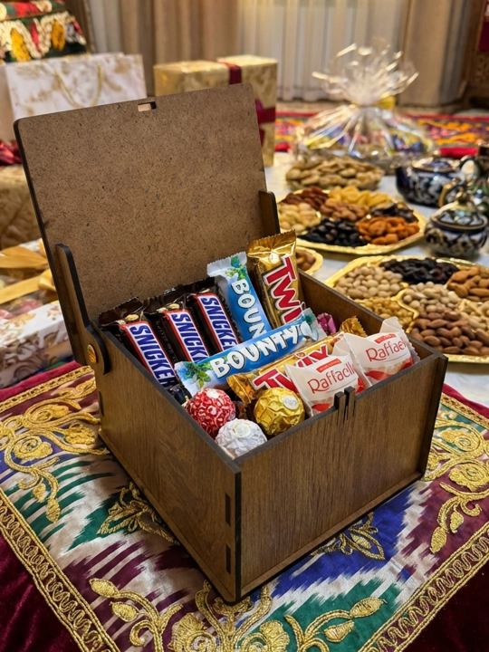 Шкатулка для украшений, деревянная, ручной работы, подарок для женщин, для помолвки