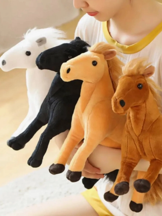 Мягкая игрушка лошадь, 35 см 