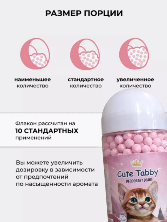 Дезодорант-шарики для кошачьего туалета