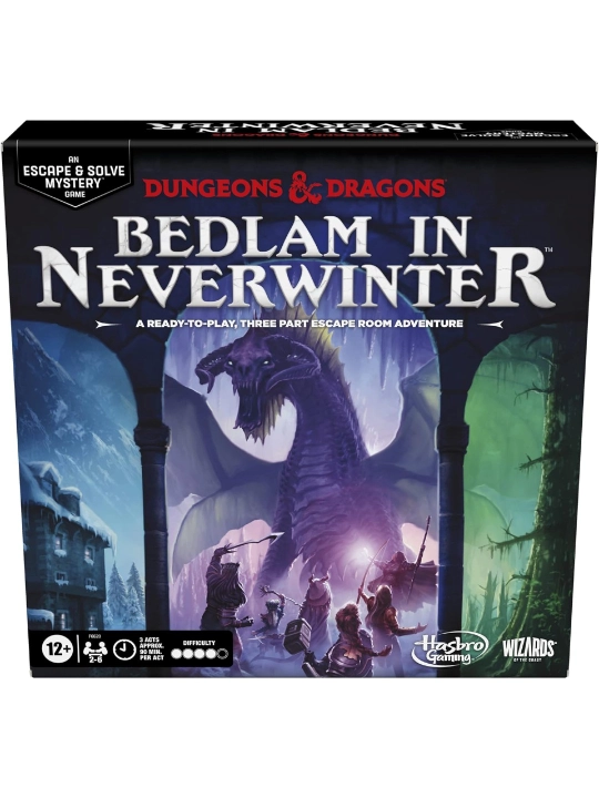 Hasbro Gaming Dungeons & Dragons: «Bedlam in Neverwinter» — kooperativ stol o‘yini - 