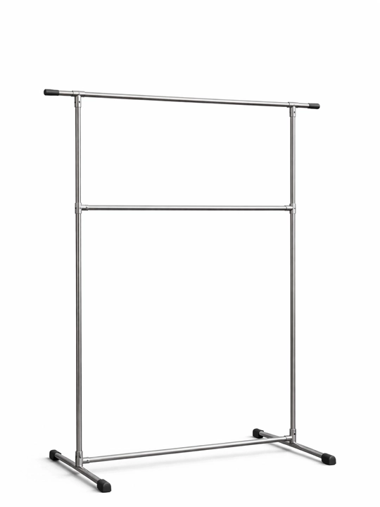 Metall ikki qavatli kiyim ilgich – kuchli, barqaror, 30 kg gacha