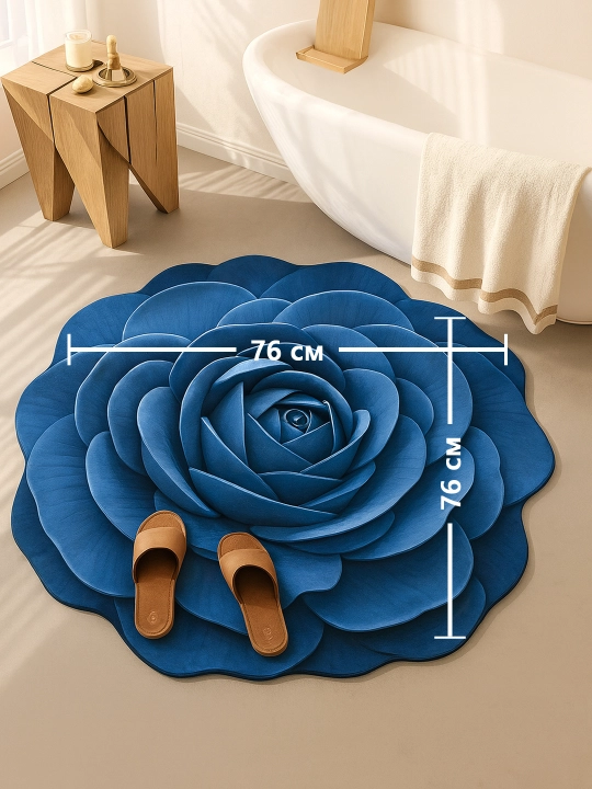 3D коврик для ванной, кухни и туалета, резиновый, противоскользящий, влагостойкий