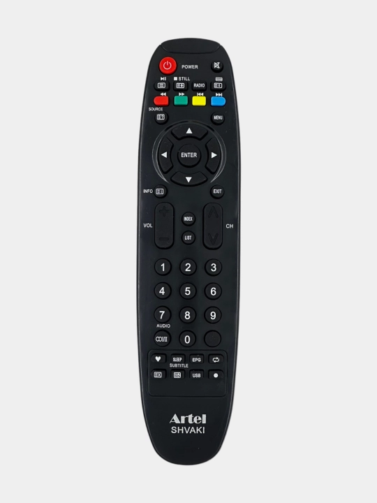 Artel va Shivaki televizorari uchun masofadan boshqarish pulti