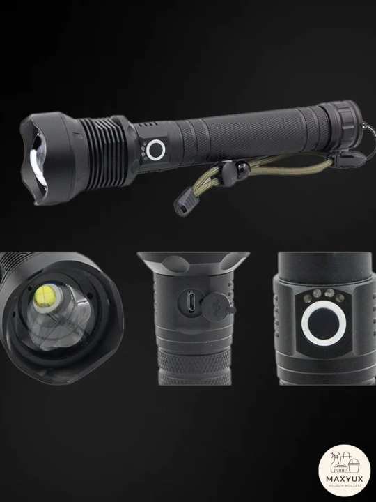 Qo'l chirog'i, 150 metrgacha yorituvchi LED chiroq, Zoom effekti bilan