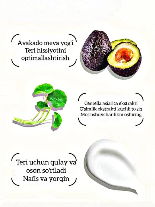 Qo‘llar uchun namlantiruvchi krem, oziqlantiruvchi krem, quruq va yorilgan terini parvarishlash uchun krem