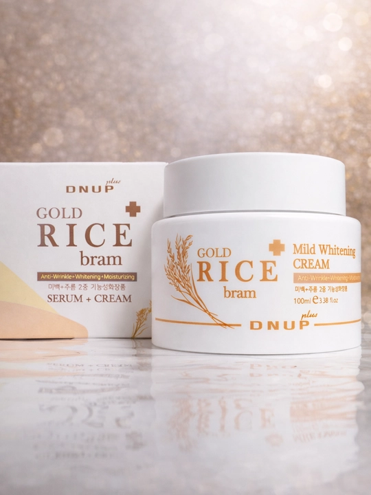 DNUP Plus – мягкий отбеливающий крем с золотым рисом и брамином